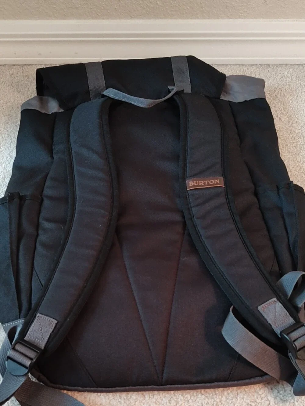 Burton Black Backpack with Gray Accents